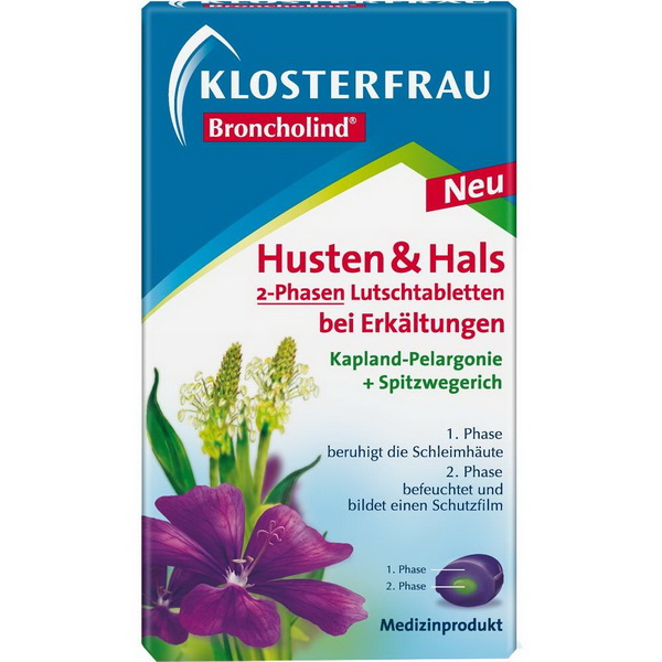 Klosterfrau Broncholind Husten & Hals 2Phasen Lut 30 ST.